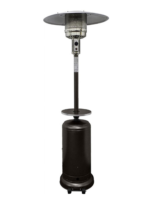 Propane Patio Heater, Shinpt 47,000 BTU Outdoor Heavy Duty Heater with Wheels & Adjustable Thermostat, Commercial & Residential Use, Freestanding Propane Heater for Yard, Deck, Porch, Black