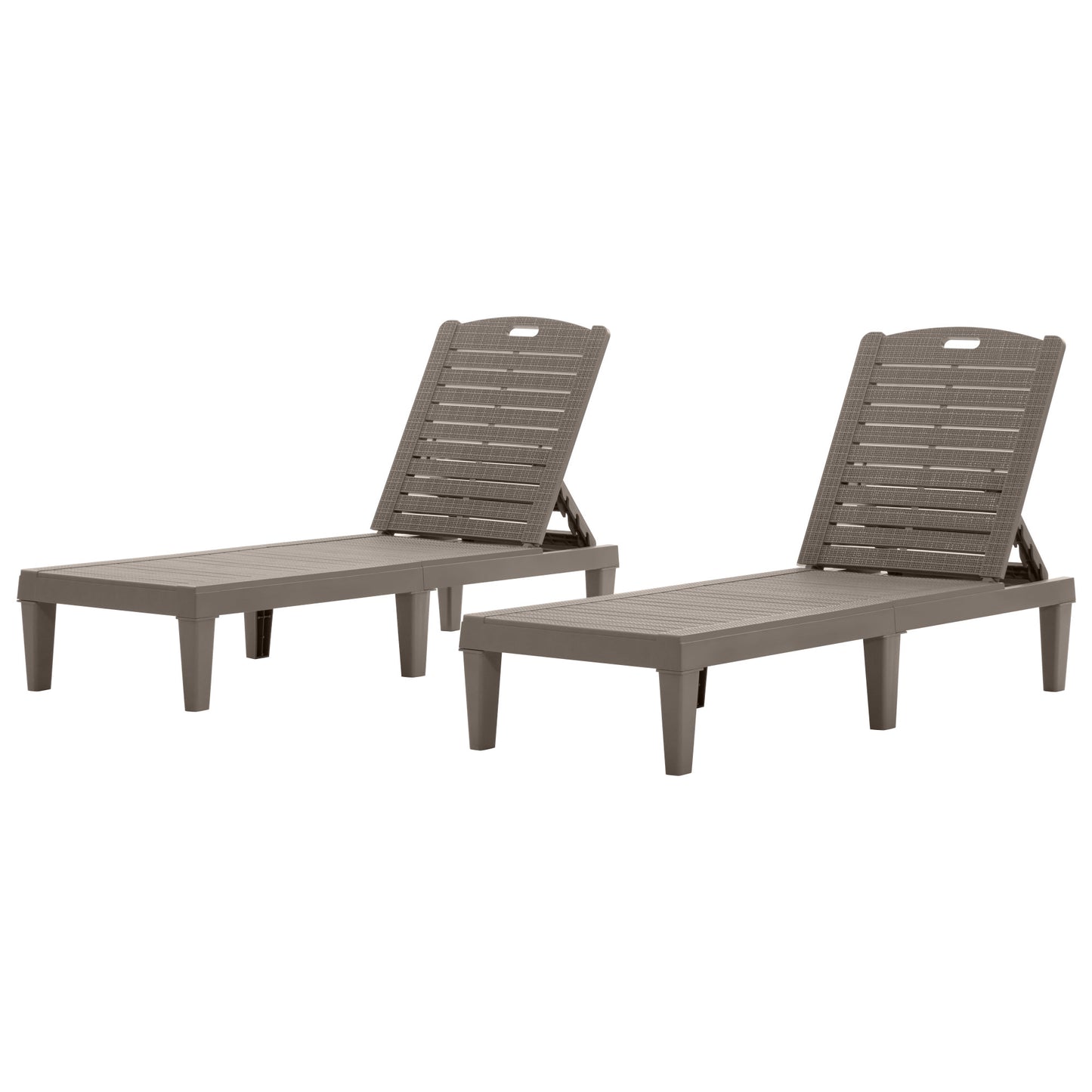 Lounge Chairs Set of 2, SHINPT Chaise Lounge Outdoor, Outdoor Recliners with 5 Adjustable Position, Black Lawn Chairs Set of 2, Lounge Furniture Set for Beach, Yard, Garden, Beach, Patio, Poolside