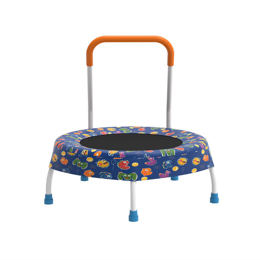 Toddler Trampoline with Handle, 28" Kids Trampoline, SHINPT Indoor Trampoline for Kids, Small Trampoline, Gift for Boys Girls