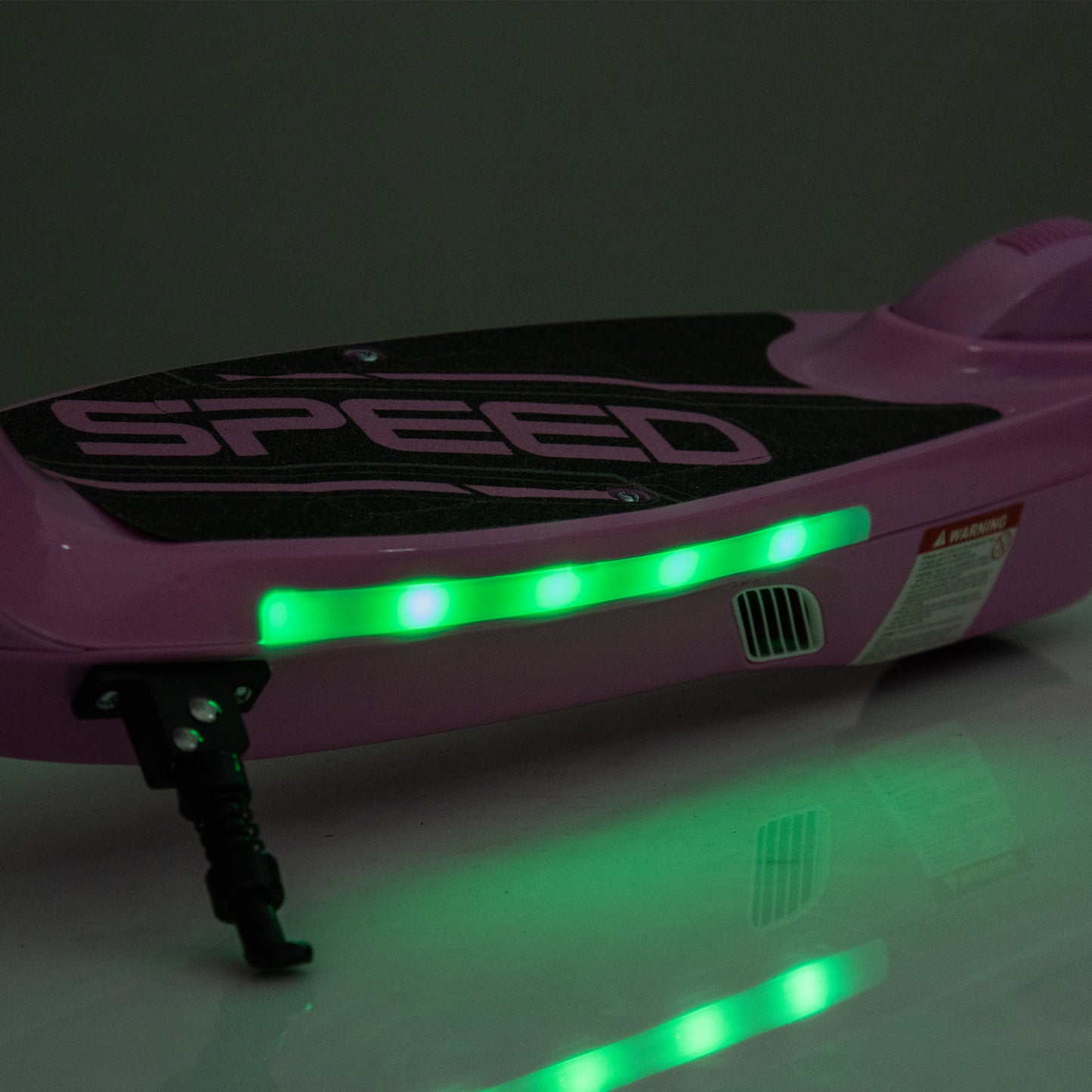 Electric Scooter for Kids 6+, SHINPT Kids Scooter Age 6+ with Rear Brake, Toddler Scooter with Kickstand, Scooter Bell, Non-Slip Handle, Colorful LED Lights, 6+ year old boy and girl birthday gift