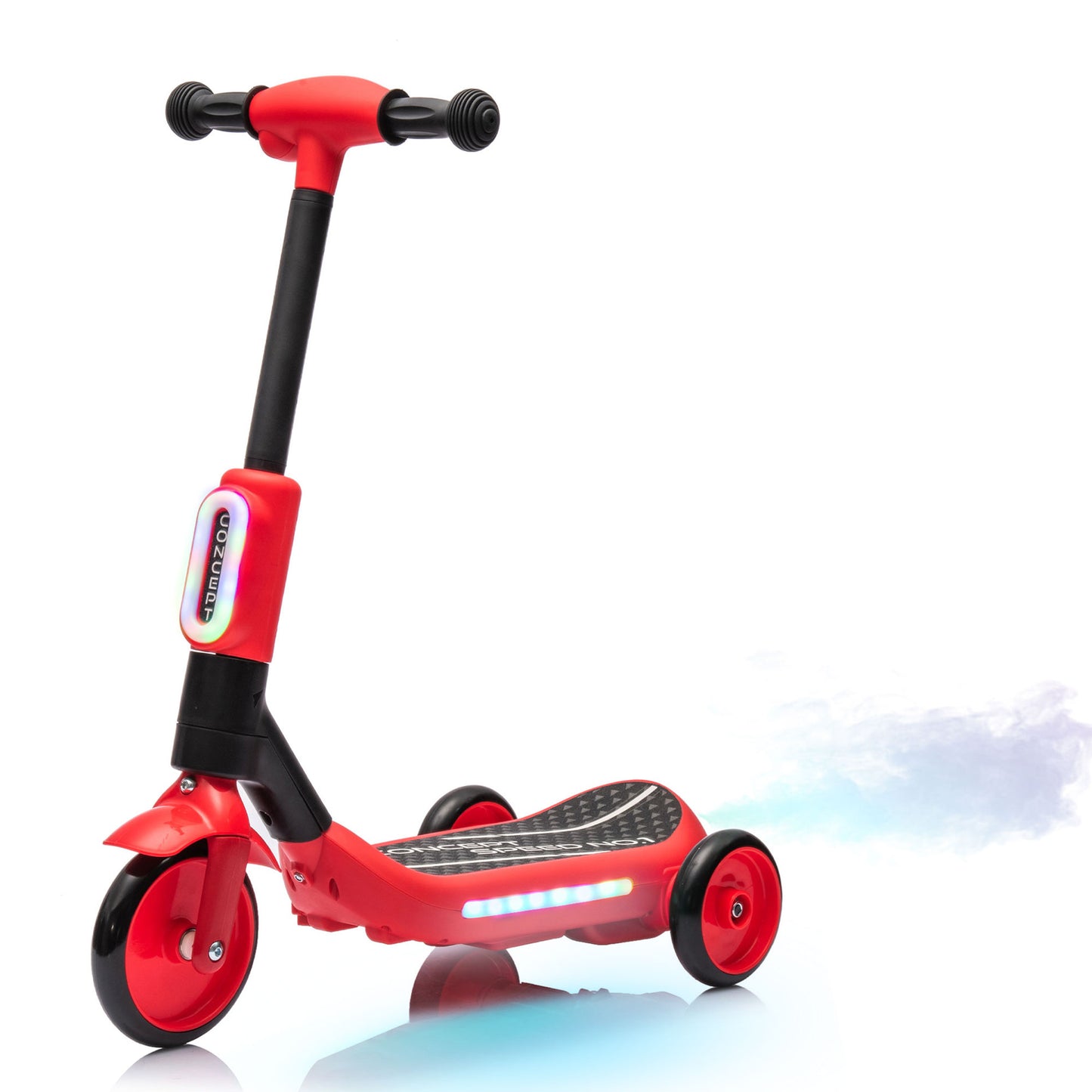 Kids Scooters Age 3-8, SHINPT Toys For 3-8 year old Boys and Girls, Kids Electric Scooter with Tail Color Lights and W/Spray, Toddler Scooter with Wider Pedal, Independent Light Switch With Music