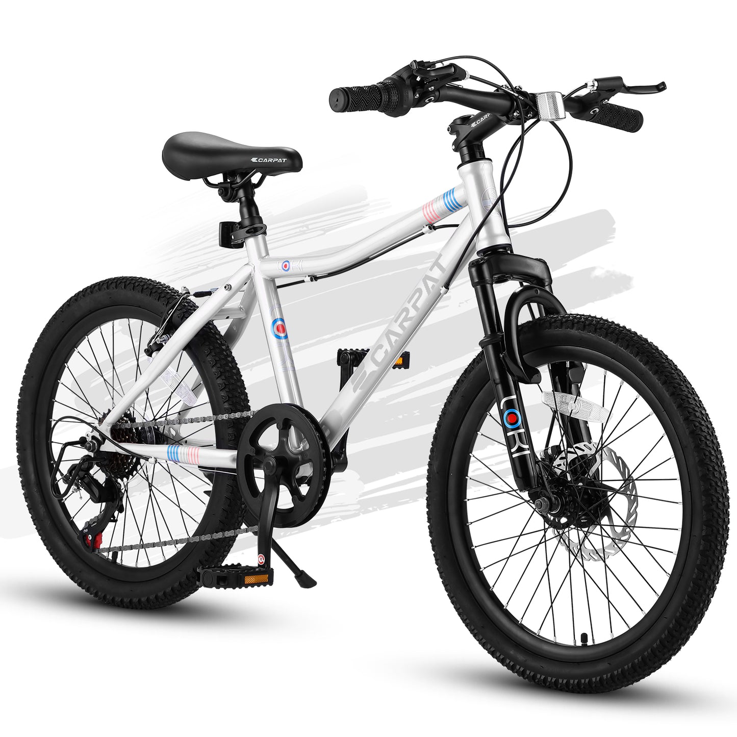 20" Bikes for Kids 6-12, SHINPT kids Mountain Bike, 7 Speed Bikes for 6-12 Year Old Boys and Girls, Big Tire Bike for Birthday Gift, Boys and Girls Mountain Bike with High Steel Frame