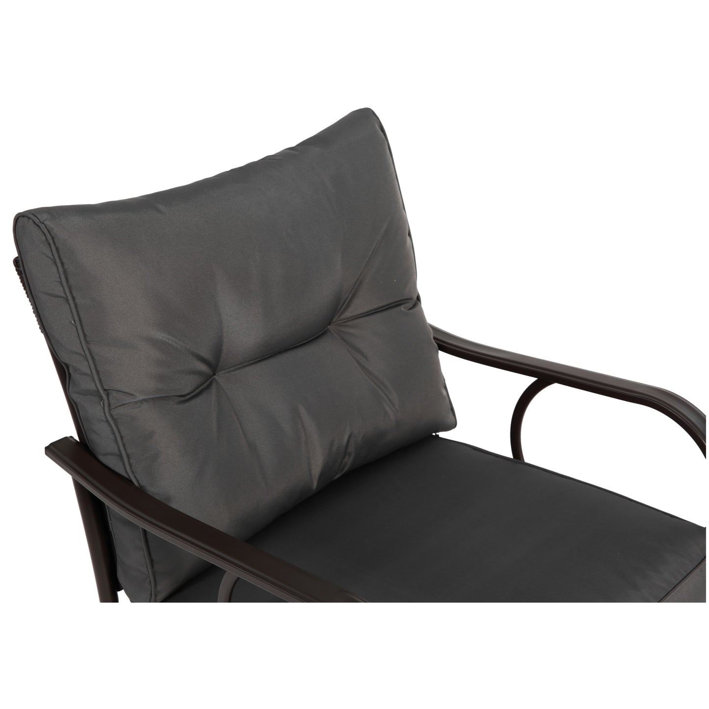 Outdoor Balcony Furniture Set, SHINPT Patio Table and Chairs Set, 3 Pieces Porch Furniture Set, Modern Rattan Chair Conversation Set with Coffee Table, Outdoor Furniture for Backyard, Lawn, Garden