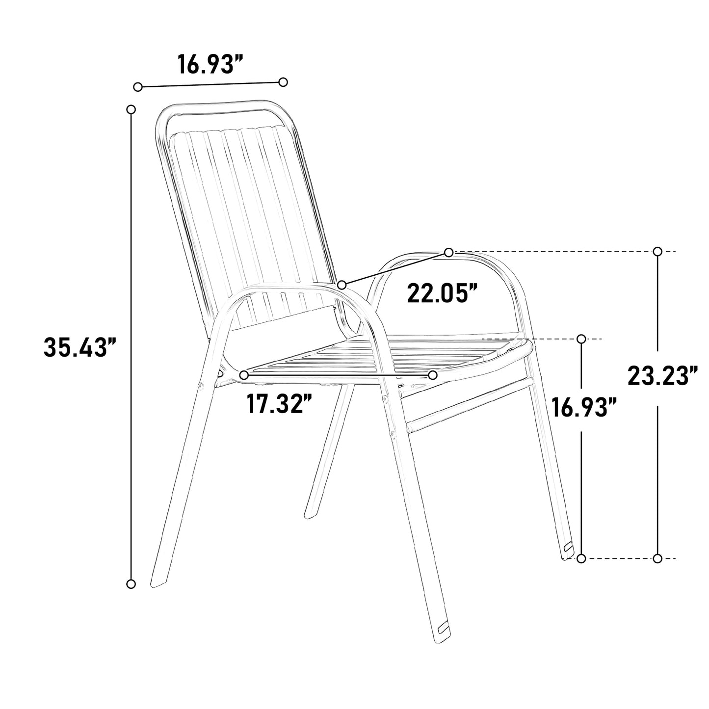 Patio Table and Chairs Set, SHINPT Outdoor Dining Table and Chairs, Patio Furniture Set for 4, 5 Piece Plastic Chair and Steel Table Furniture Set, Outdoor Dining Set for Backyard, Garden, Lawn