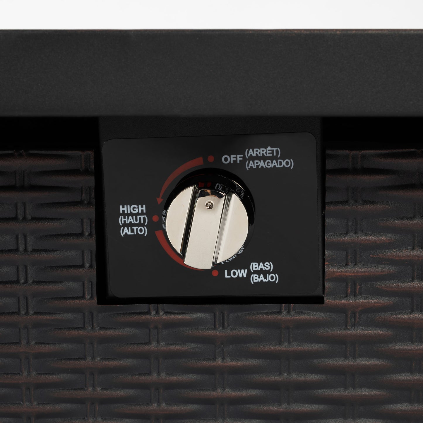 28" Propane Fire Pit Table, SHINPT Outdoor Gas Fire Pit Table, 50000 BTU Square Steel Fire Pit with Beautiful Wicker Base, Gas Fireplace for Garden, Patio, Yard, Backyard, Add Warmth to Parties