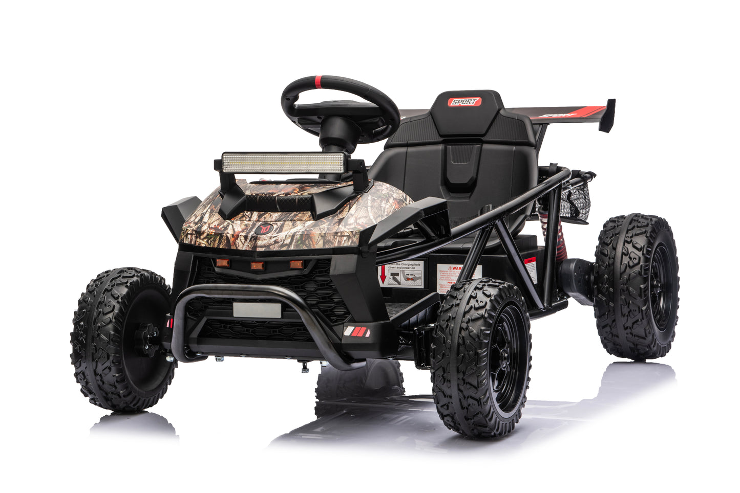 36V Ride on Car for Big Kids Aged 6+, SHINPT Electric Ride on Car with 2x250W Motor, Powered Ride on Toys with Rear Wheel Spring Suspension, Bluetooth, Music, Kids Electric Vehicle for Gift