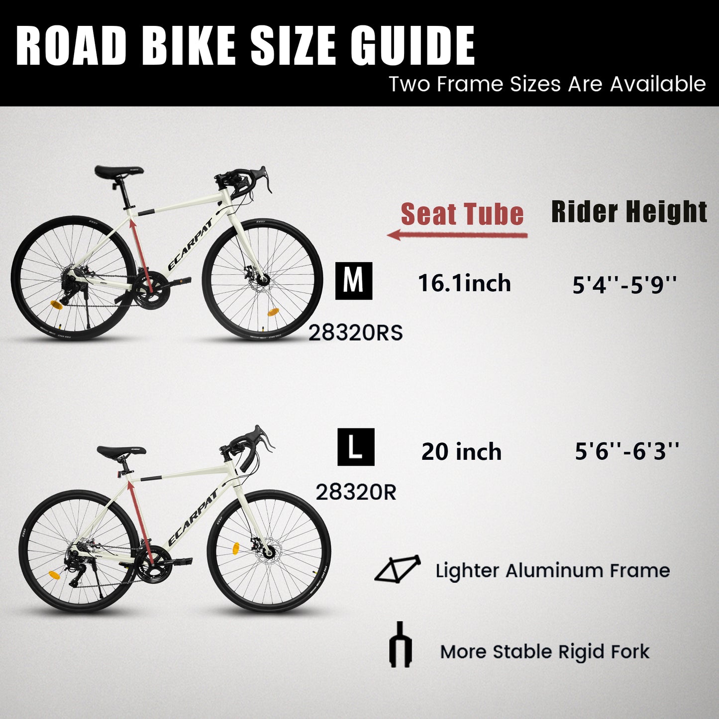700C Road Bike, Light Weight Aluminum Frame, 16-Speed Outdoor Bike Disc Brakes, Racing Bike for Men and Women, Ideal for High-Intensity Riding