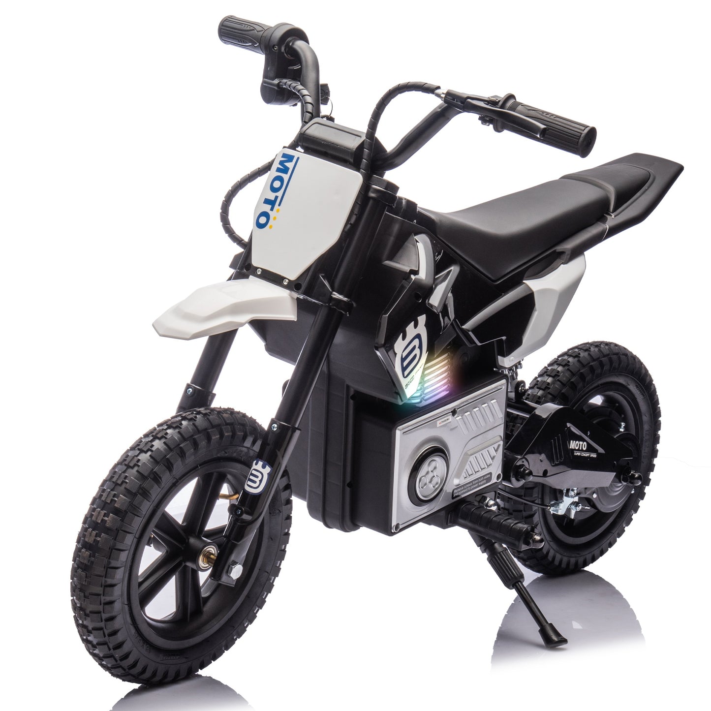 24V Electric Dirt Bike for Kids 5-12, SHINPT Ride On Toys for Kids 5-12, Toddler Motorcycle with 200W Motor, Speeds 3.11-9.32MPH, Electric Toy Motorcycle with Rear Shock Absorber, LED Lamp, Music