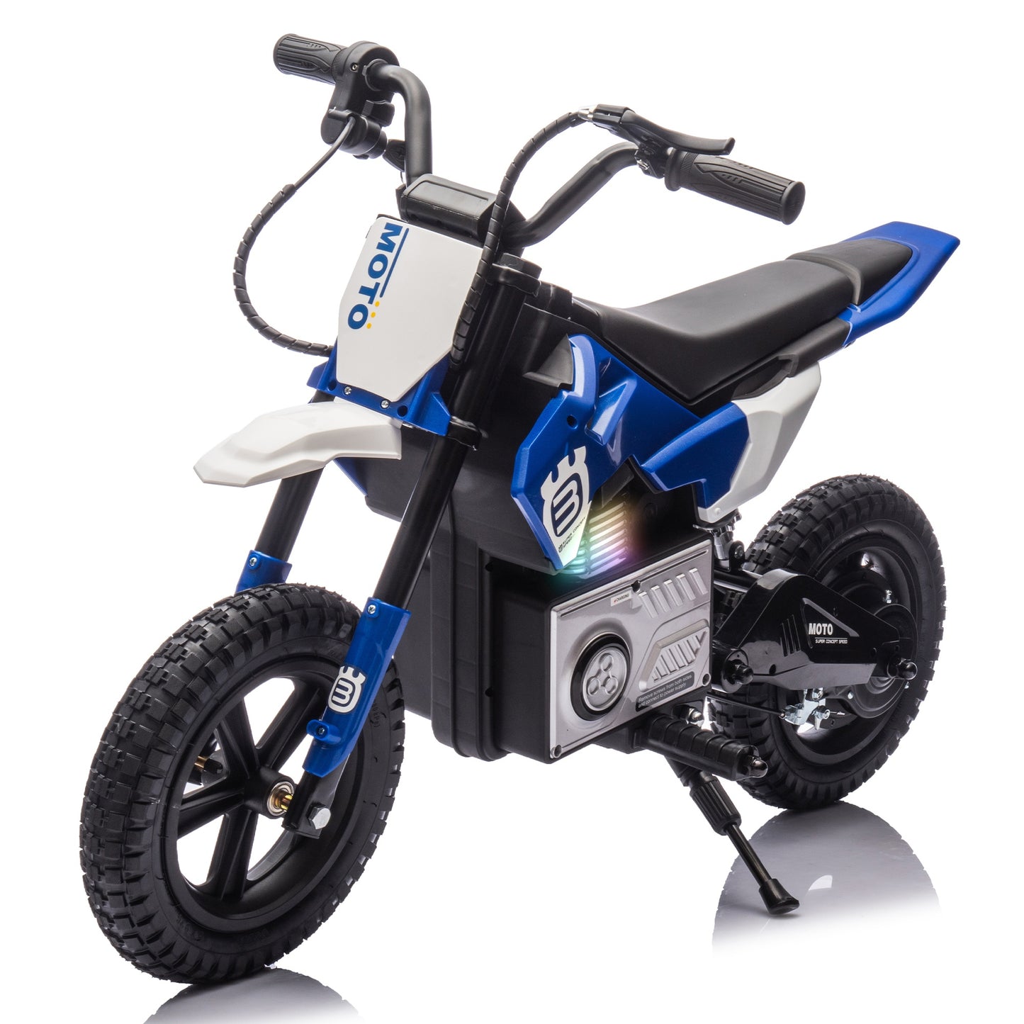 24V Electric Dirt Bike for Kids 5-12, SHINPT Ride On Toys for Kids 5-12, Toddler Motorcycle with 200W Motor, Speeds 3.11-9.32MPH, Electric Toy Motorcycle with Rear Shock Absorber, LED Lamp, Music