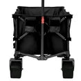 SHINPT 400L Collapsible Wagon, Folding Wagon Cart , Beach Wagon with Big Wheels, Heavy Duty Foldable Wagon with 450LB Weight Capacity, Large Capacity Wagon for Camping, Sports, Garden