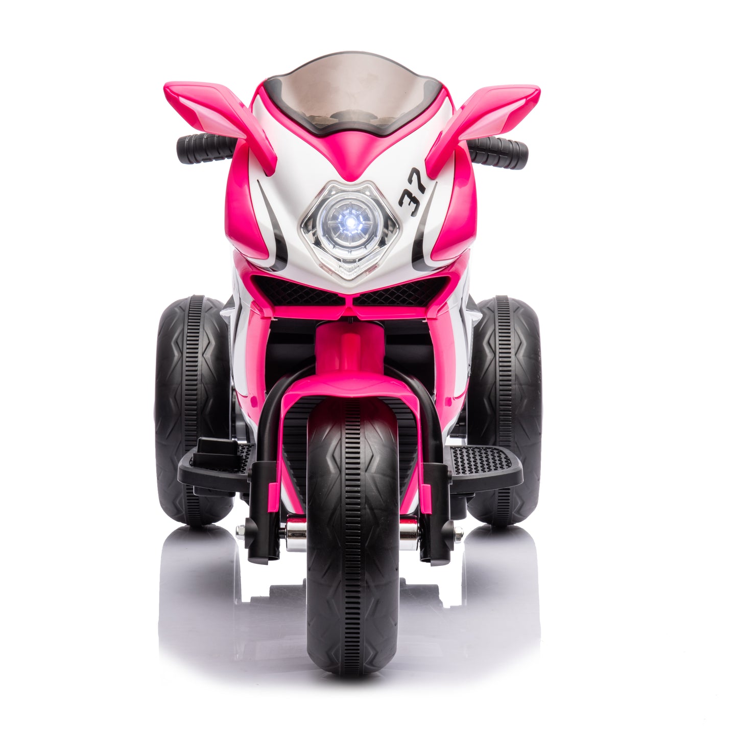 Shinpt 6V Kids Ride on Motorcycle, Battery Power Ride on Toy with Music Play, Bluetooth, LED Light, 3 Wheels Electric Motorcycle for Boys & Girls 3-5 Years