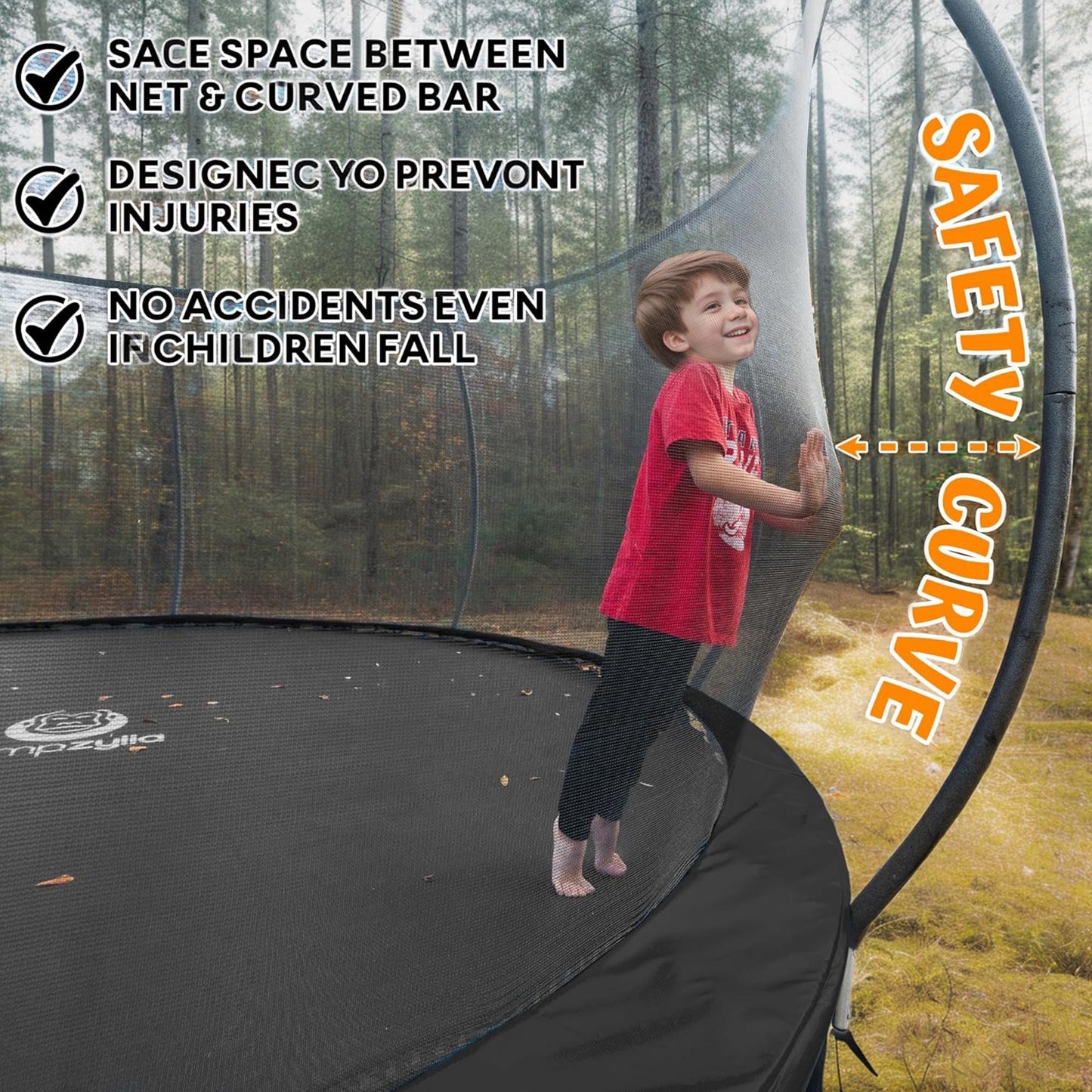 12FT Outdoor Trampoline with Basketball Hoop, SEGMART Upgraded Round Recreational Trampoline with Enclosure Net, Heavy Duty Backyard Trampoline with Ladder Spring Pad for Kids and Adults