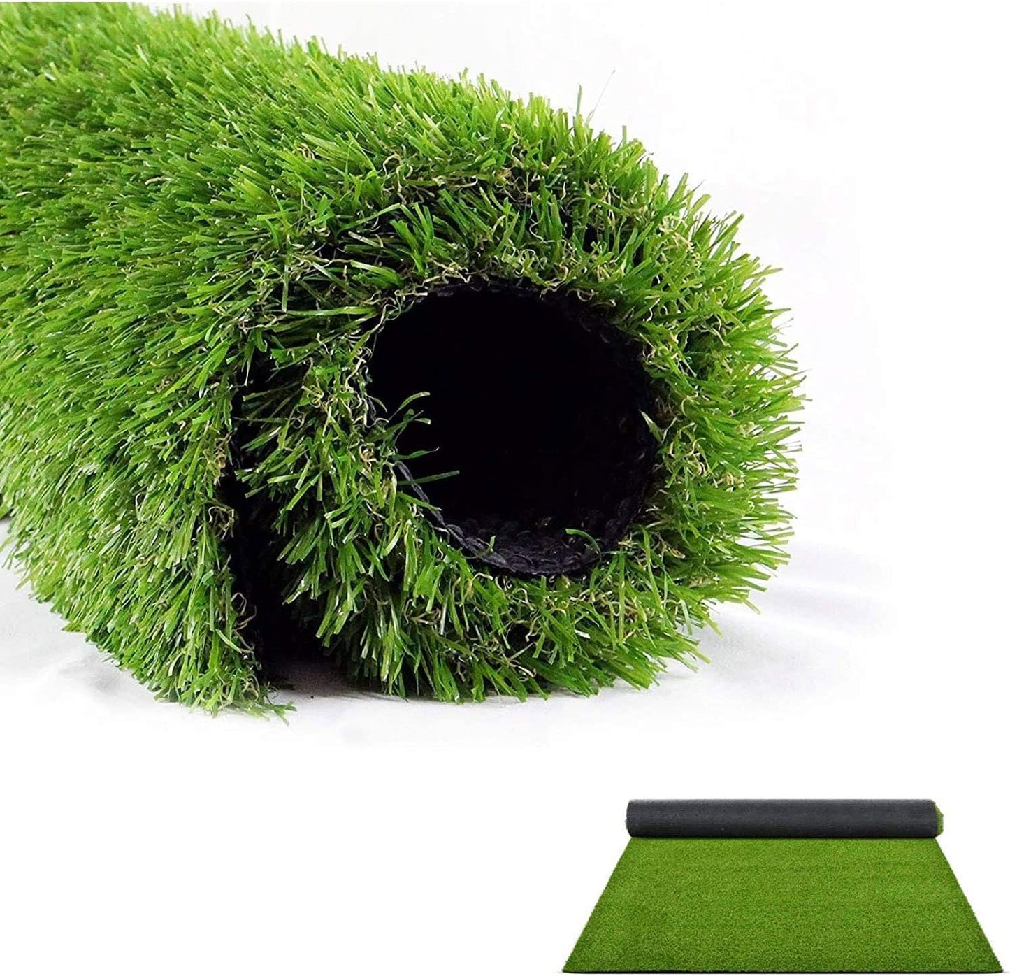 Artificial Grass Outdoor Rug 6.5FT x 10FT – Waterproof Astro Turf with Drainage Holes – Patio & Lawn Decoration, SHINPT Easy-Clean Dog Grass Mat, Low-Maintenance for Patios, Lawns