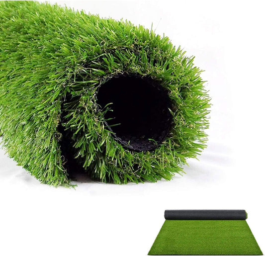 Artificial Grass Outdoor Rug 6.5FT x 10FT – Waterproof Astro Turf with Drainage Holes – Patio & Lawn Decoration, SHINPT Easy-Clean Dog Grass Mat, Low-Maintenance for Patios, Lawns