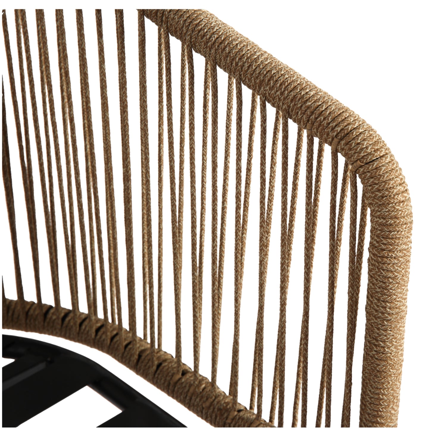 2 Pieces Outdoor Bar Stools, SHINPT Outdoor Patio Chairs Set of 2, Outdoor Counter Height Bar Stools with Armrests, Rattan Bistro Chairs with Backrest, Patio Chairs for Backyard, Garden, Pool