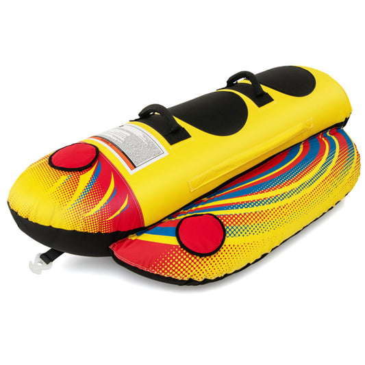 SHINPT Towable Tubes for Boating 2 Person, Water Tubes for Boats to Pull, Safety Inflatable Boat Tubes and Towables, Water Sport Towables with Drainage, Large Capacity