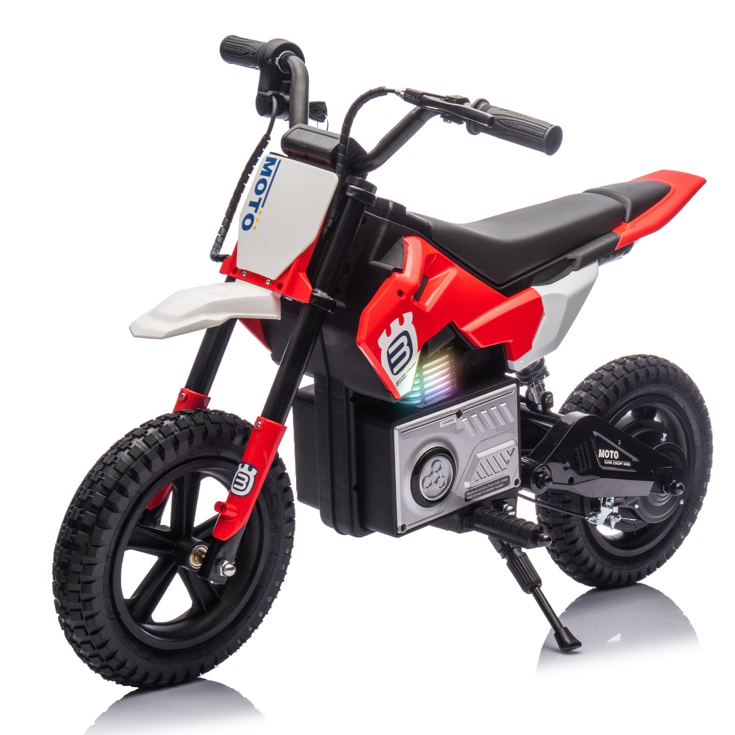 24V Electric Dirt Bike for Kids 5-12, SHINPT Ride On Toys for Kids 5-12, Toddler Motorcycle with 200W Motor, Speeds 3.11-9.32MPH, Electric Toy Motorcycle with Rear Shock Absorber, LED Lamp, Music