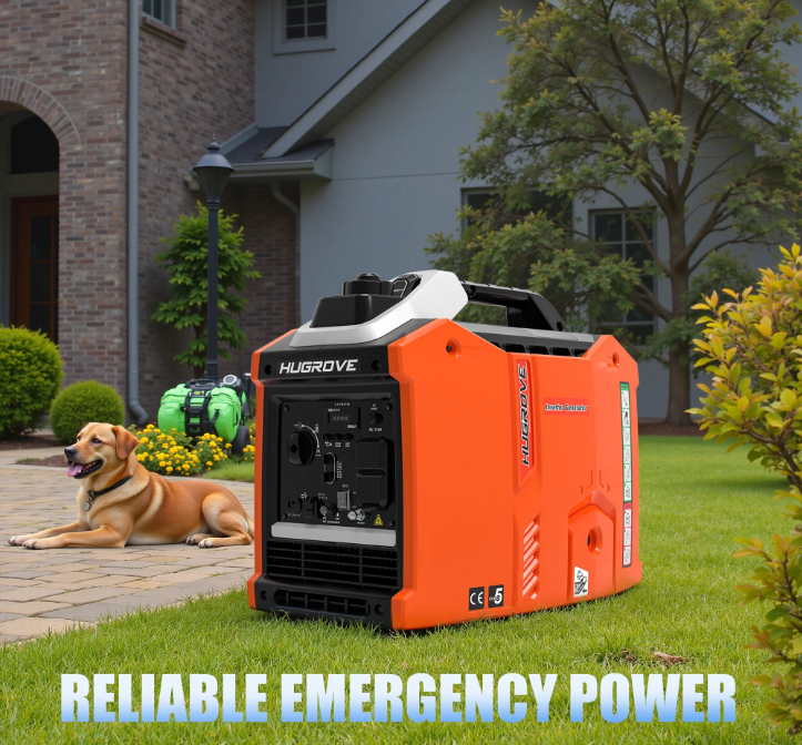 SHINPT Ultra-Quiet 1800W Portable Inverter Generator for Home, Camping, Emergencies, 3H Runtime at Full Load, Compact & Lightweight Design